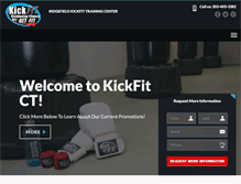 Tablet Screenshot of kickfitct.com